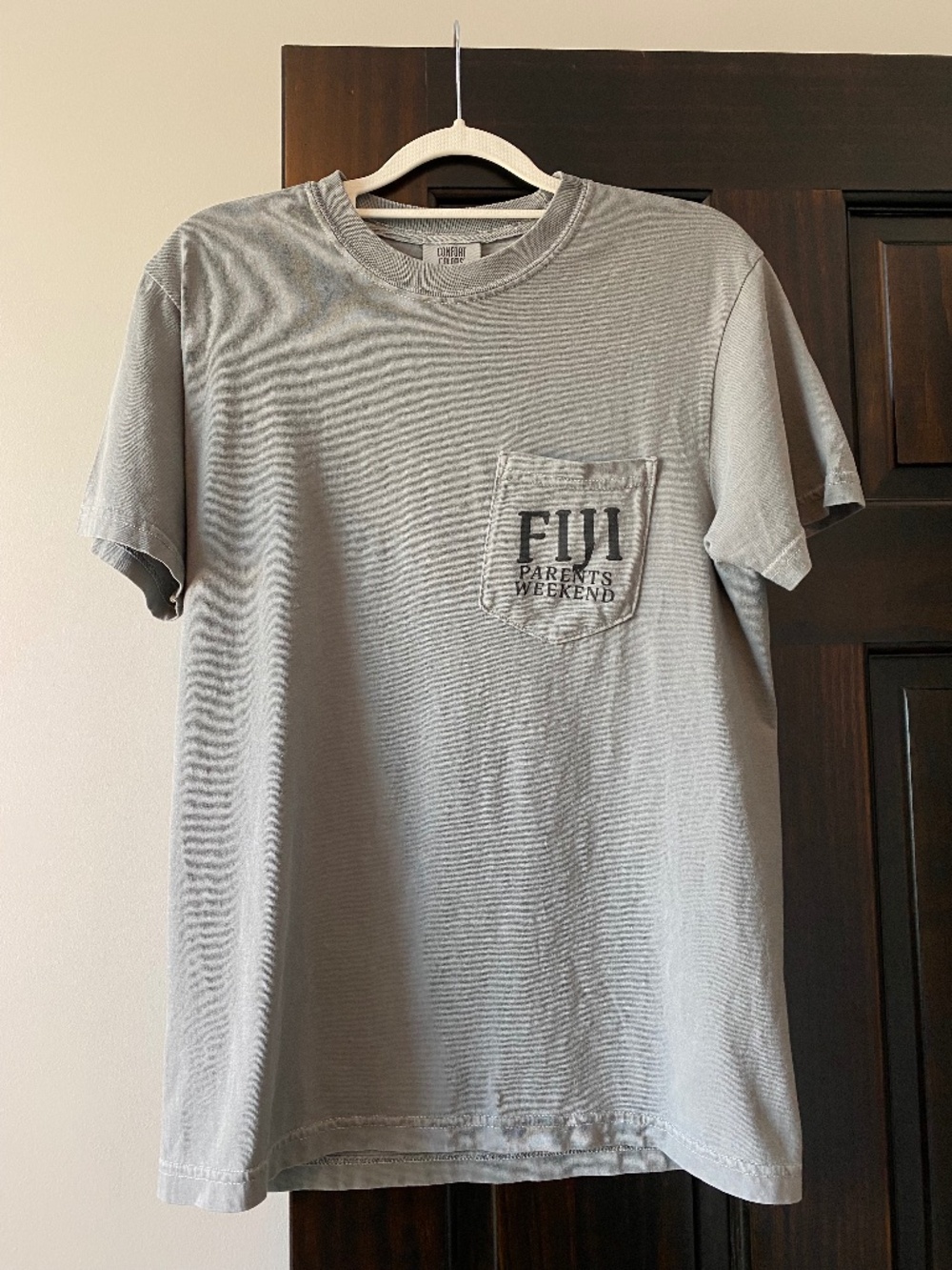 Comfort Colors Phi Gamma Delta Fiji Parents Weekend T Shirt Small Gray